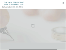 Tablet Screenshot of frazerfamilylaw.com